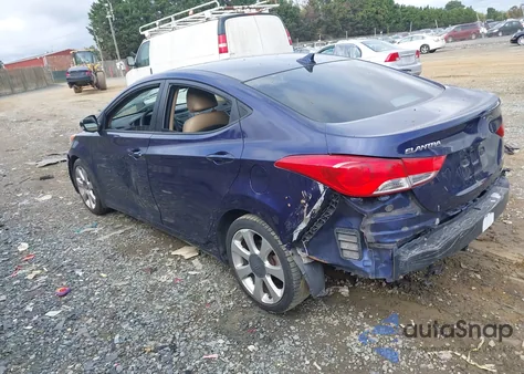 2013 Hyundai Elantra Limited из США, поврежденный, VIN 5NPDH4AE8DH172118